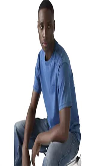 NON GRAPHIC TEES-TRUE INDIGO MID INDIGO JERSEY